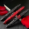 Benu Skulls and Roses Fountain Pen in Red Rose Fountain Pen