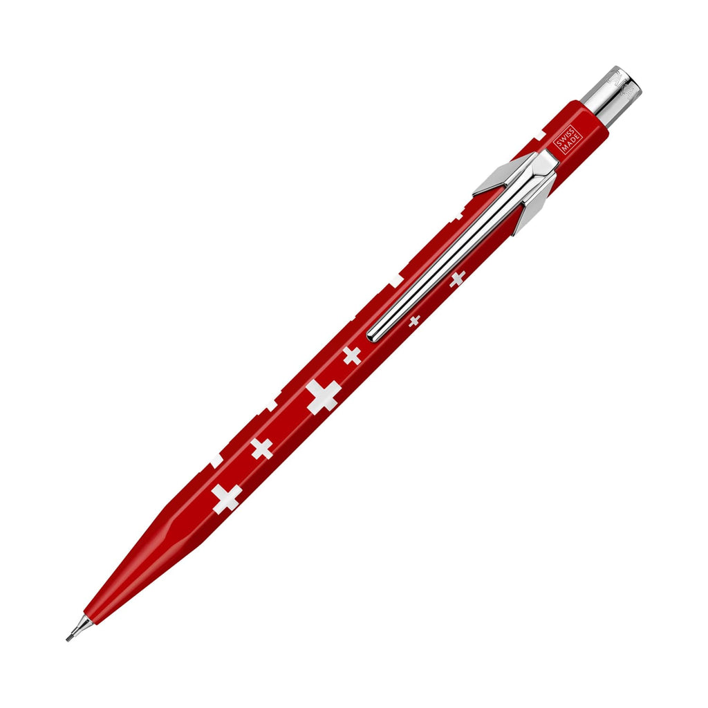 Caran d’Ache 844 Metal Collection Mechanical Pencil in Essential Swiss Flag - 0.7mm Mechanical Pencil