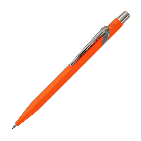 Caran d’Ache 844 Metal Collection Mechanical Pencil in Fluorescent Orange- 0.7mm Mechanical Pencil