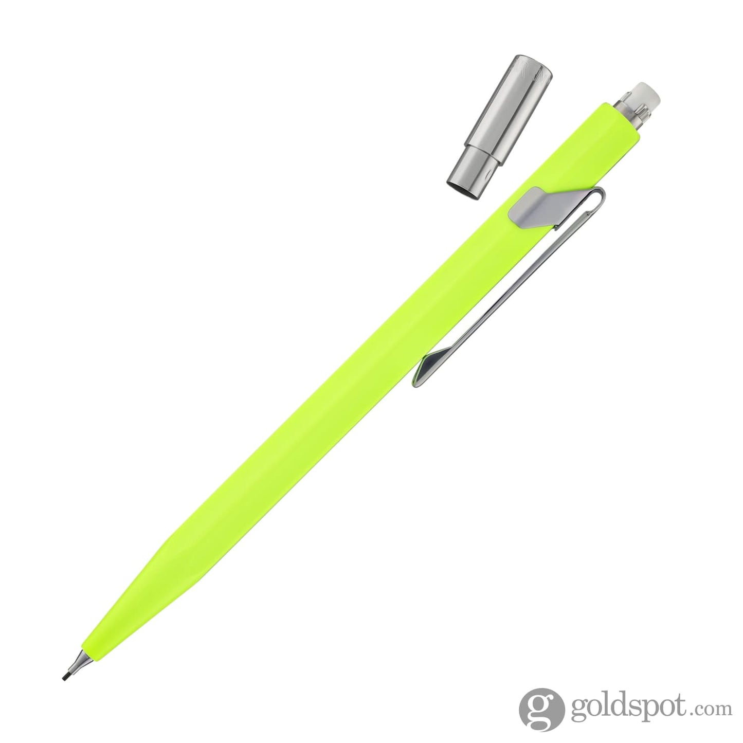 Caran d’Ache 844 Metal Collection Mechanical Pencil in Fluorescent Yellow - 0.7mm Mechanical Pencil