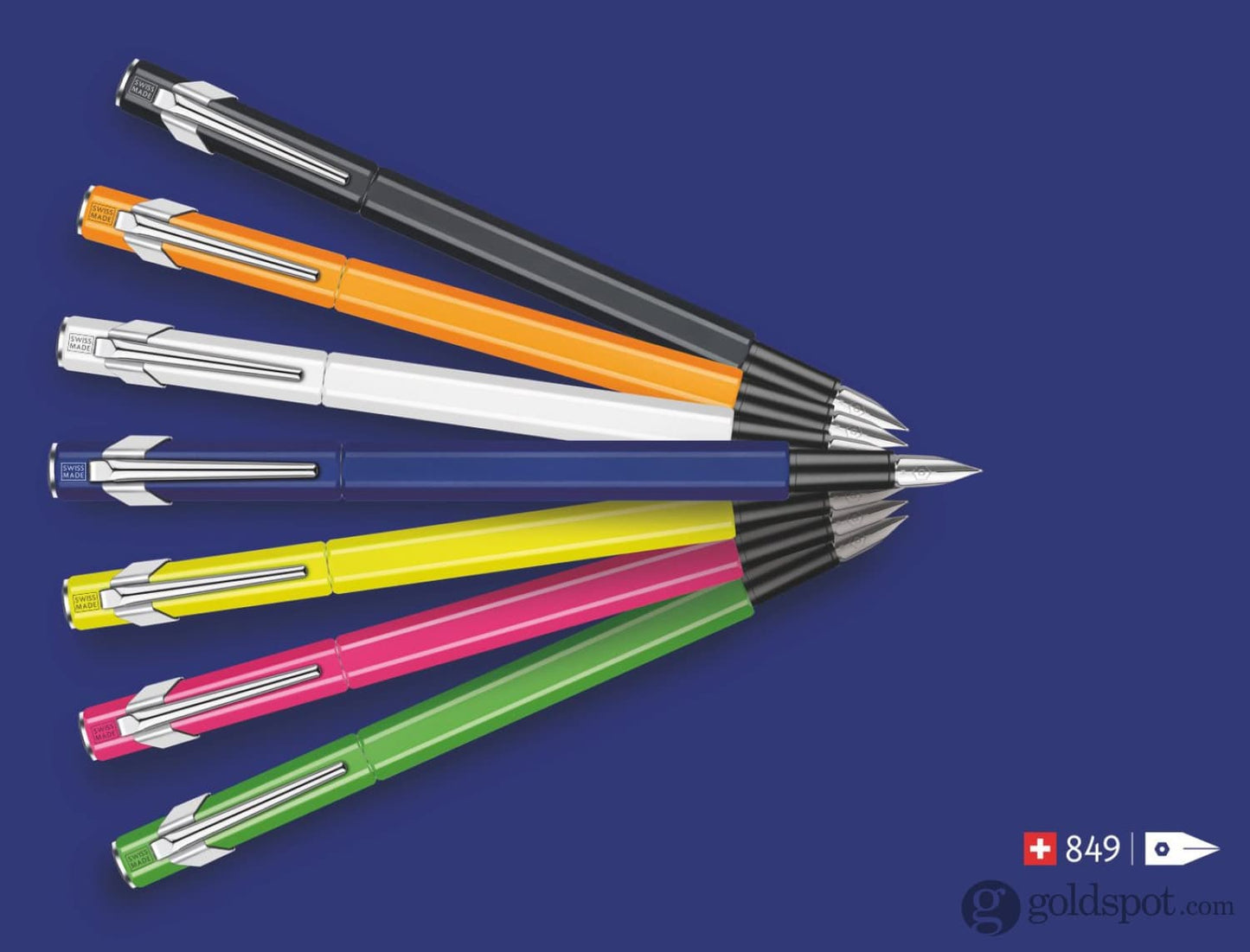 Caran d’Ache 849 Fountain Pen in Sapphire Blue Fountain Pen