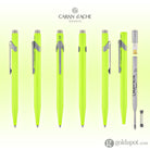 Caran d’Ache 849 Metal Collection Ballpoint Pen in Fluorescent Yellow Ballpoint Pen