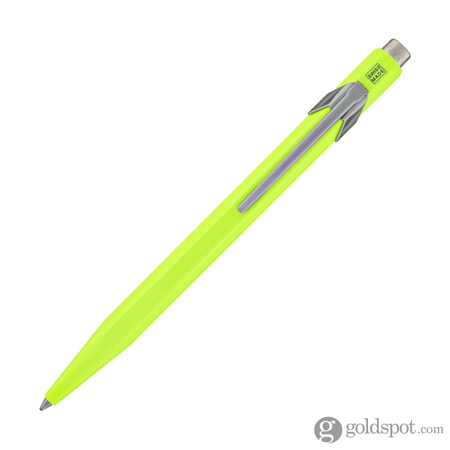 Caran d’Ache 849 Metal Collection Ballpoint Pen in Fluorescent Yellow Ballpoint Pen