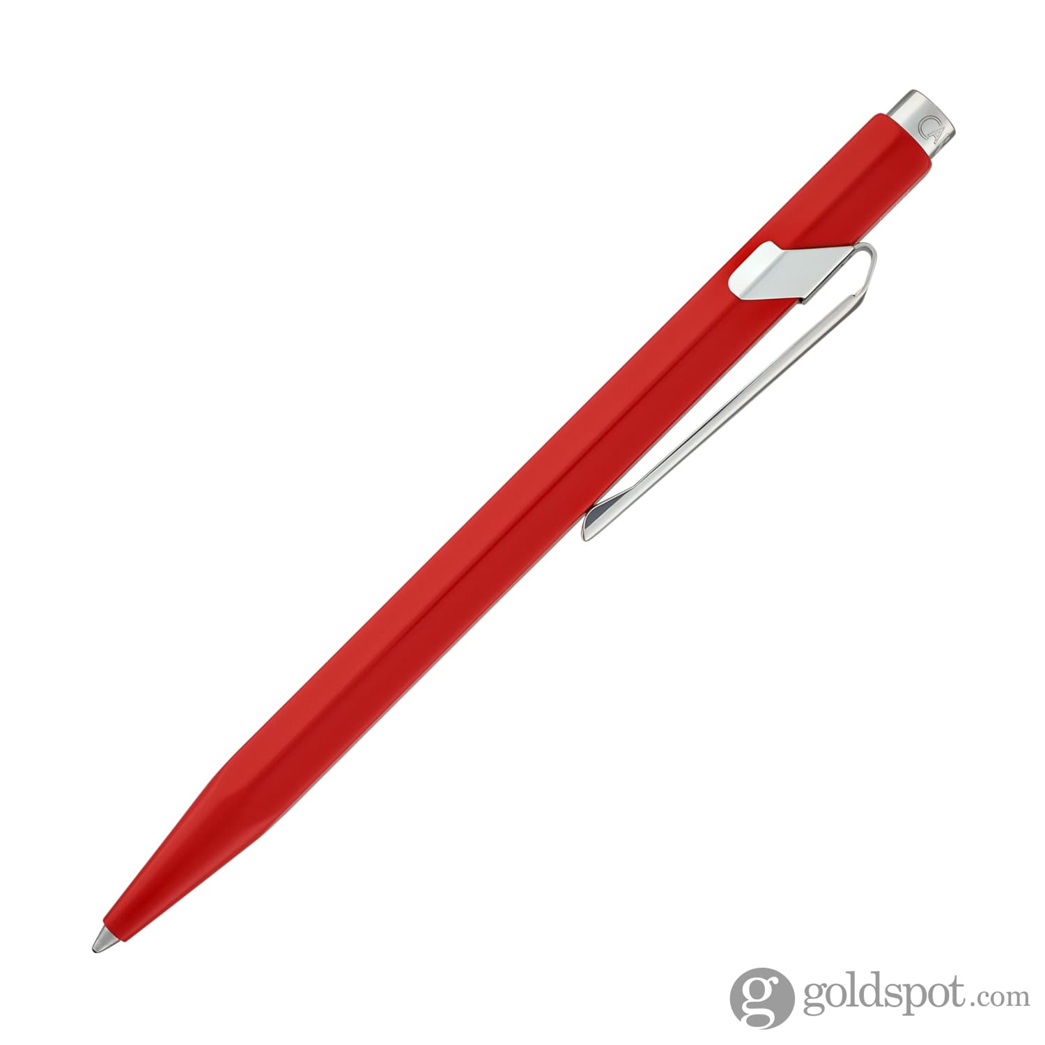 Caran d\'Ache 849 Metal Ballpoint Pen in Red - Goldspot Pens