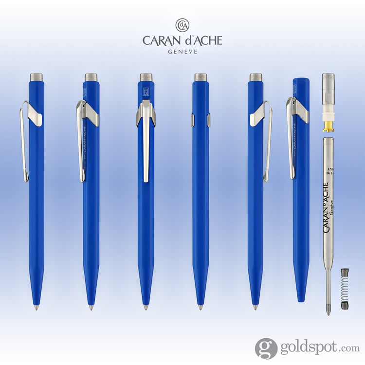 Caran d’Ache 849 Metal Collection Ballpoint Pen in Blue Ballpoint Pen