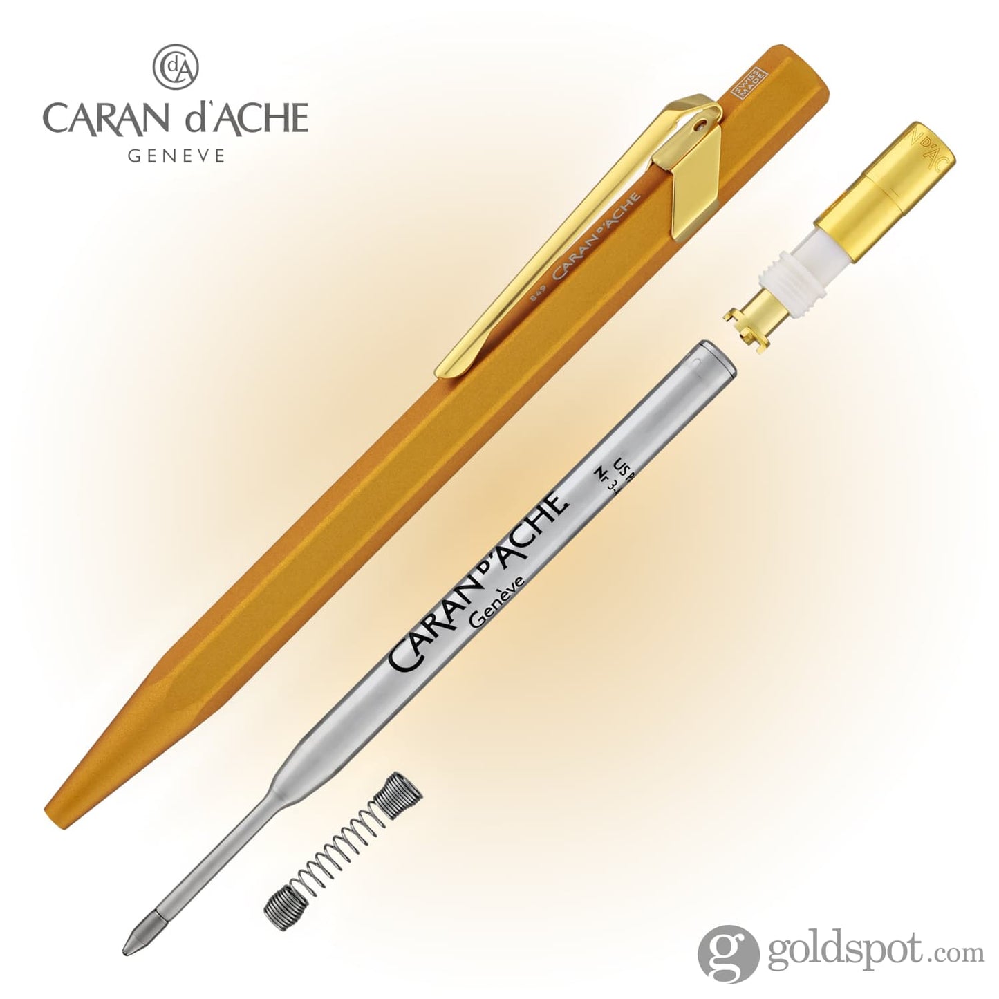 Caran d’Ache 849 Metal Collection Ballpoint Pen in Goldbar Ballpoint Pen