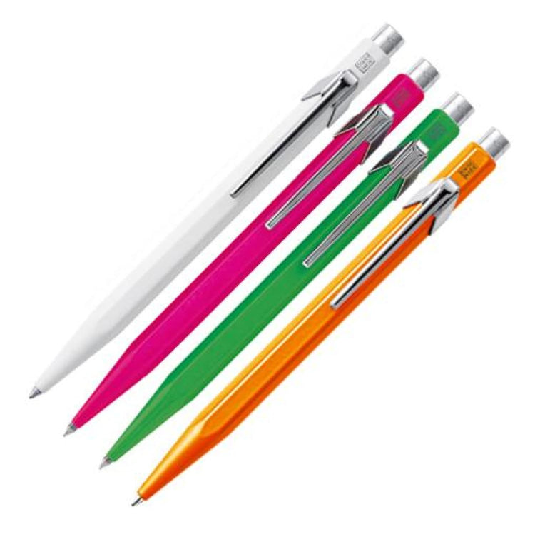 Caran dAche 849 Metal Summer Ballpoint Pen Collection in Assorted Colors - Set of 4 Ballpoint Pen