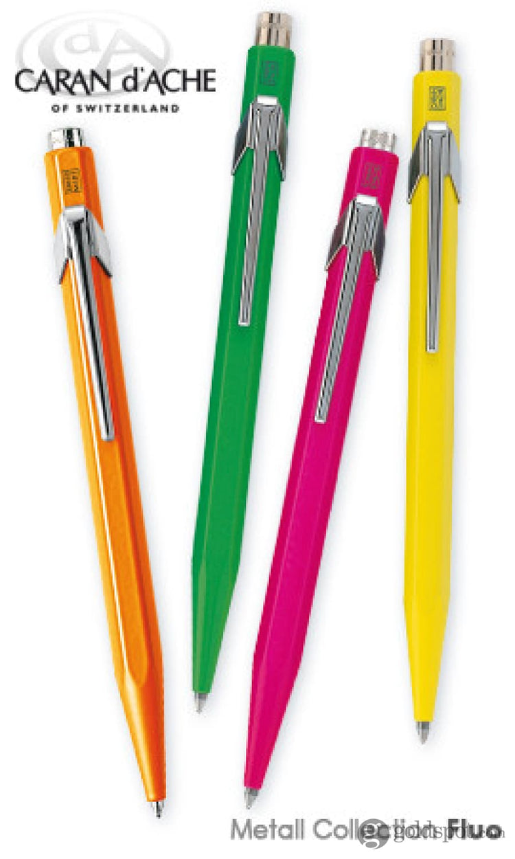 Caran dAche 849 Metal Summer Ballpoint Pen Collection in Assorted Colors - Set of 4 Ballpoint Pen