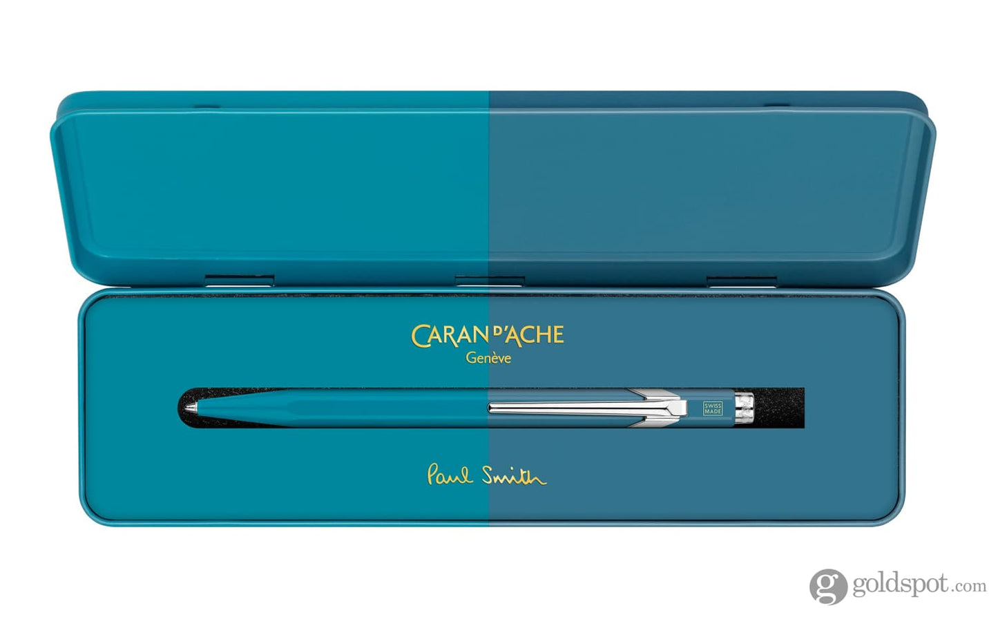 Caran d’Ache 849 Paul Smith 4 Ballpoint Pen in Cyan/Steel Pen