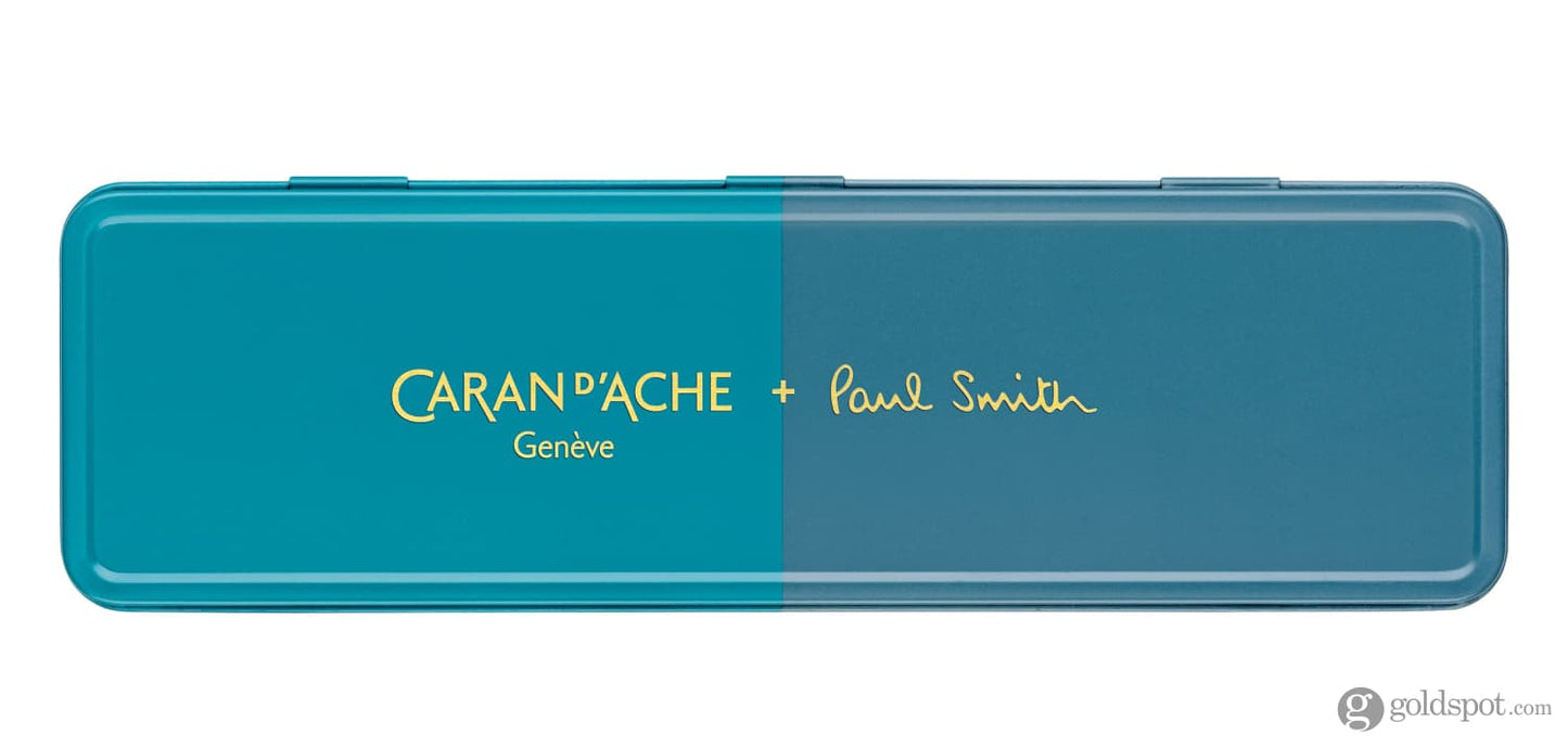 Caran d’Ache 849 Paul Smith 4 Ballpoint Pen in Cyan/Steel Pen