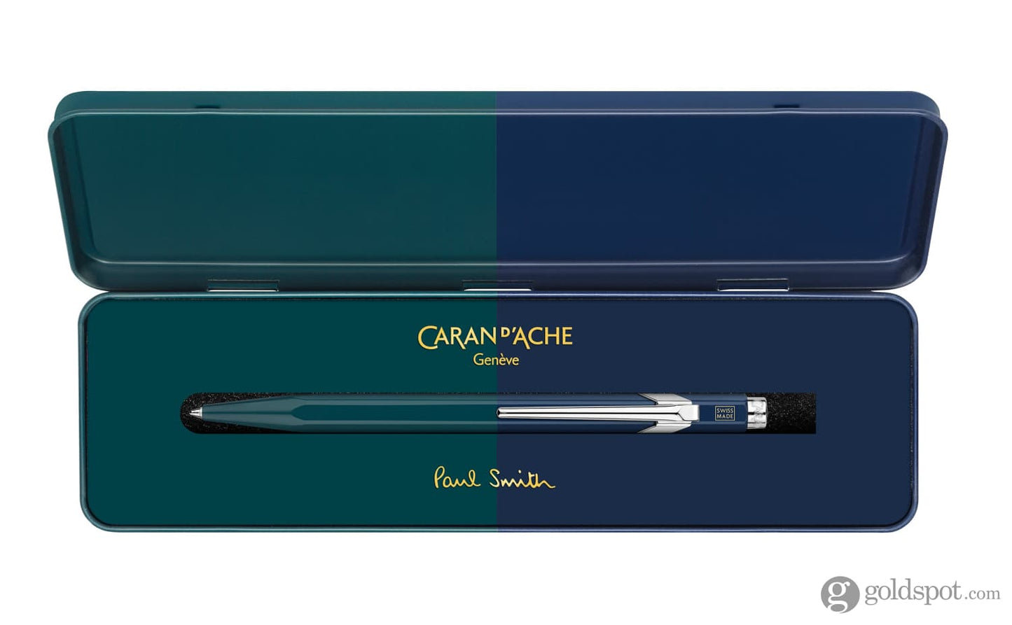 Caran d’Ache 849 Paul Smith 4 Ballpoint Pen in Racing Green/Navy Pen