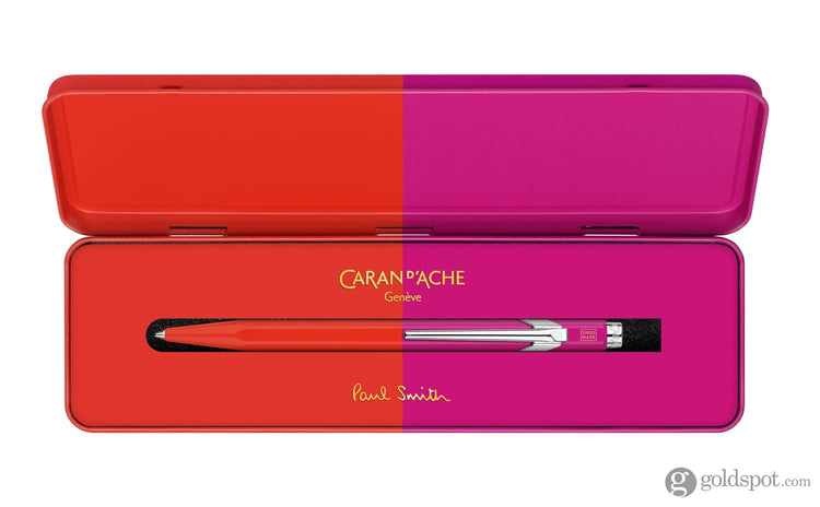 Caran d’Ache 849 Paul Smith 4 Ballpoint Pen in Warm Red/Melrose Pink Pen
