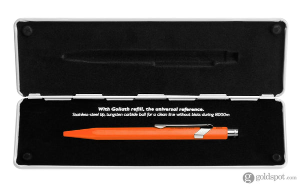 Caran Dache 849 Popline Ballpoint Pen in Fluorescent Orange Ballpoint Pen