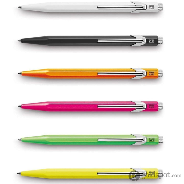 Caran Dache 849 Popline Ballpoint Pen in Fluorescent Orange Ballpoint Pen