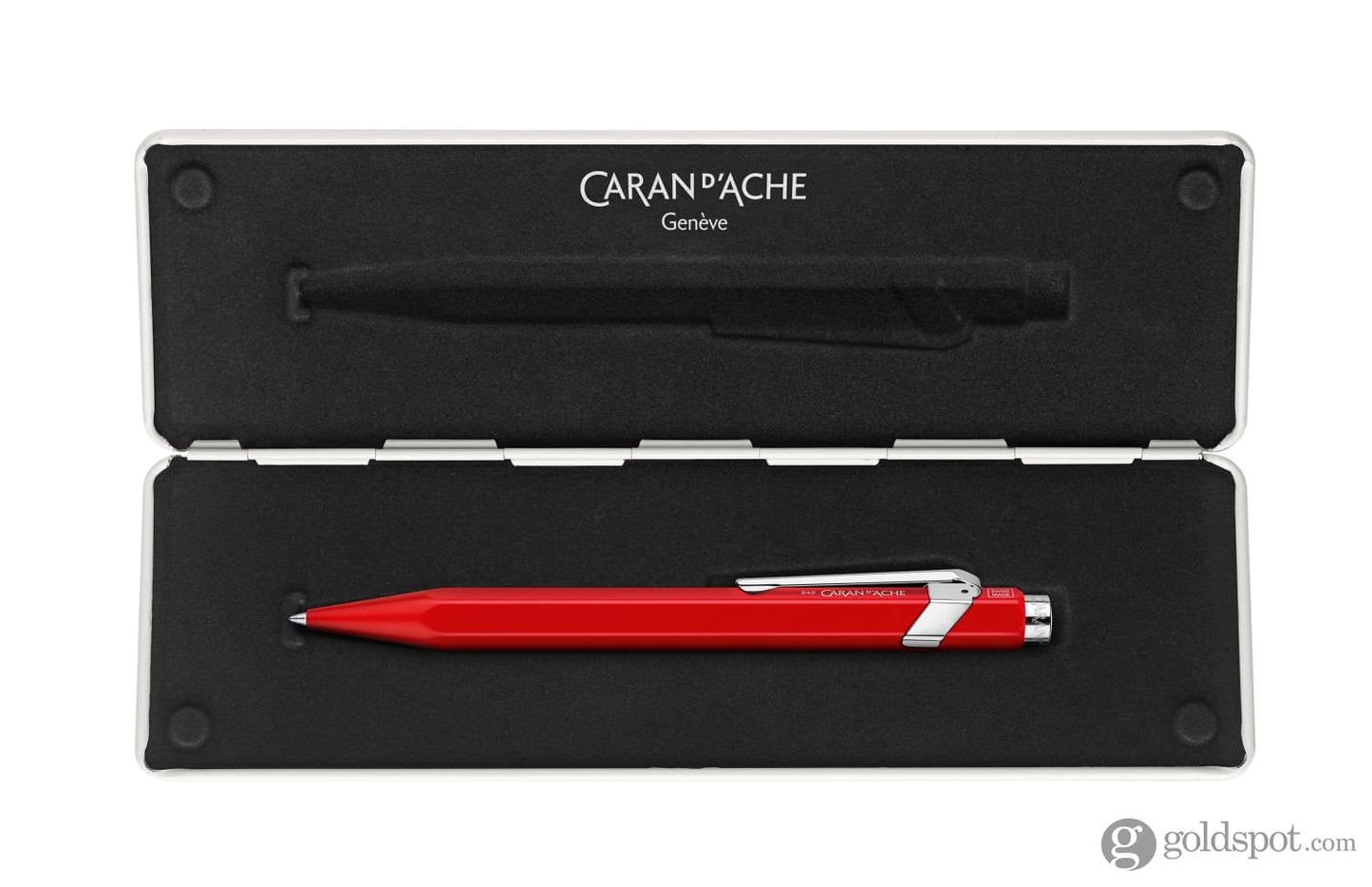 Caran d’Ache 849 Rollerball Pen in Red with Slimpack Rollerball Pen