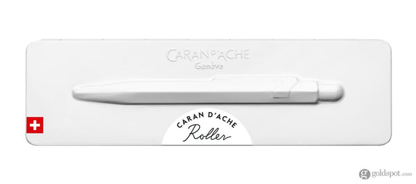 Caran d’Ache 849 Rollerball Pen in White with Slimpack Rollerball Pen
