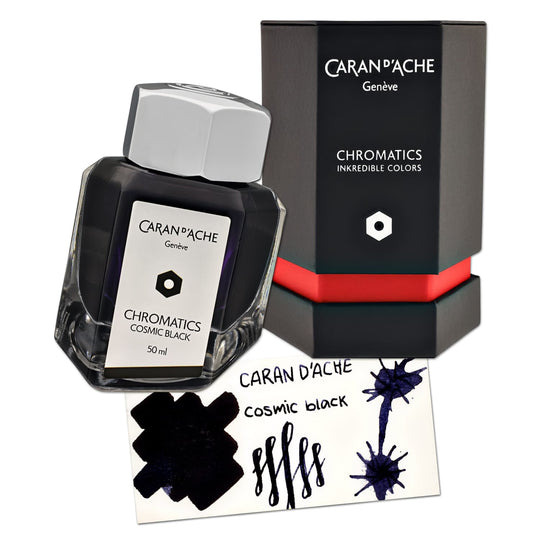 Caran d'Ache Chromatics Bottled Ink in Cosmic Black - 50 mL