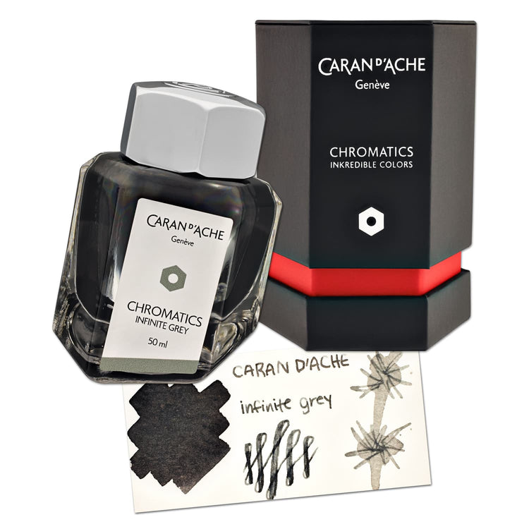 Caran d’Ache Chromatics Bottled Ink in Infinite Grey - 50 mL Bottled Ink