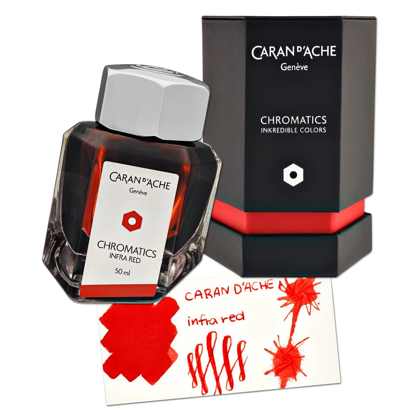 Caran d’Ache Chromatics Bottled Ink in Infra Red - 50 mL Bottled Ink