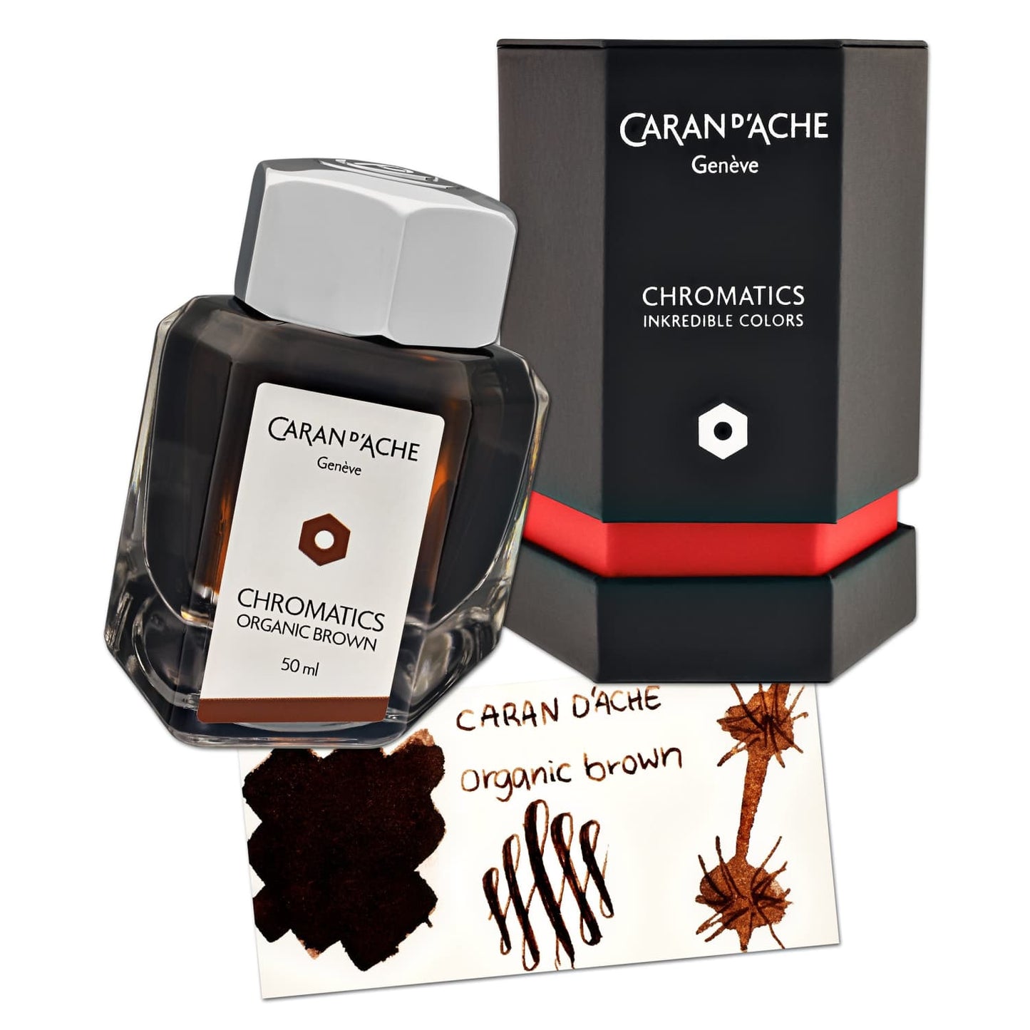 Caran d’Ache Chromatics Bottled Ink in Organic Brown - 50 mL Bottled Ink