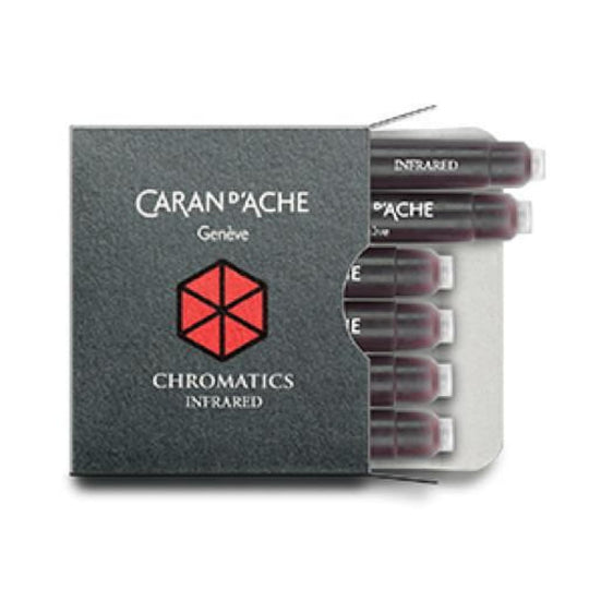 Caran d'Ache Chromatics Ink Cartridges in Infra Red - Pack of 6