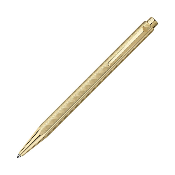 Caran d’Ache Ecridor Color Treasure Ballpoint Pen in Sunlight with Leather Case Set Ballpoint Pen