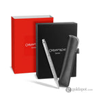 Caran d’Ache Ecridor Venetian Ballpoint Pen in Palladium Coated with Leather Case Set Ballpoint Pens