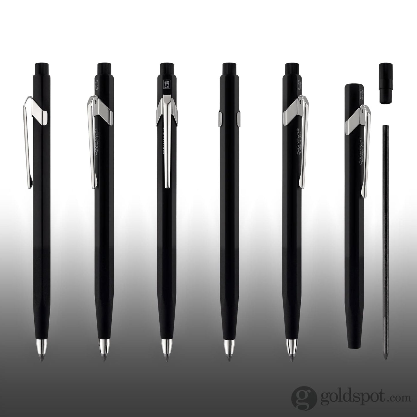 Caran d’Ache Fixpencil Mechanical Pencil in Black with Textured Grip - 3mm Mechanical Pencil