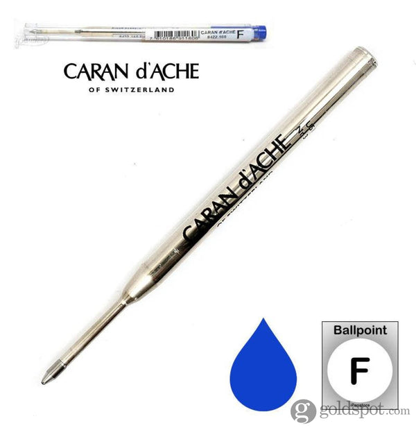 Caran d’Ache Goliath Ballpoint Pen Refill in Blue Fine Ballpoint Pen Refill