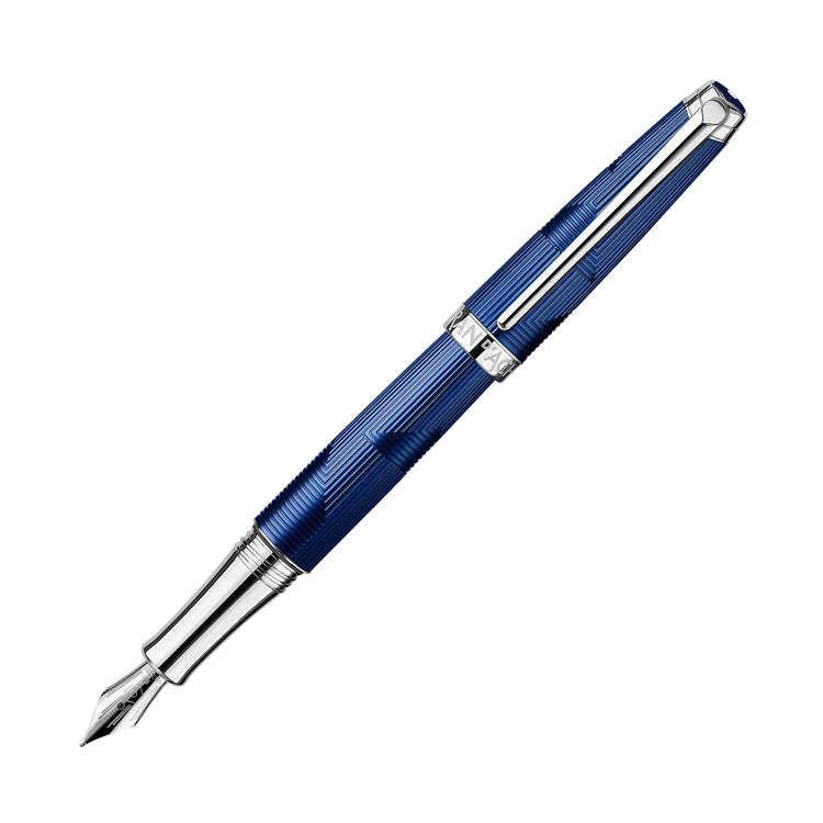 Caran d’Ache Léman Fountain Pen in Bleu Marin - 18K Gold Fountain Pen