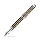 Caran Dache Leman Rollerball Pen in Caviar Silver and Rhodium Rollerball Pen