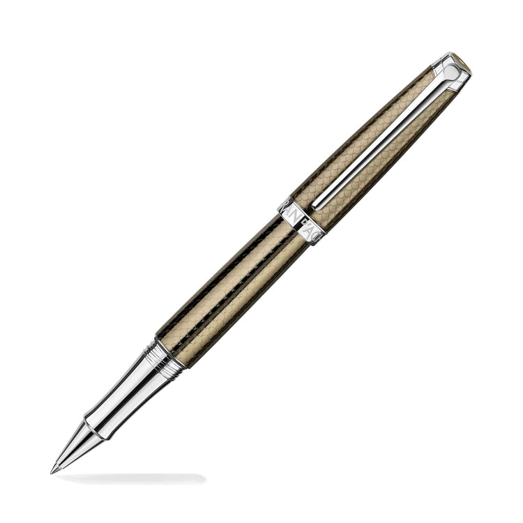 Caran Dache Leman Rollerball Pen in Caviar Silver and Rhodium Rollerball Pen