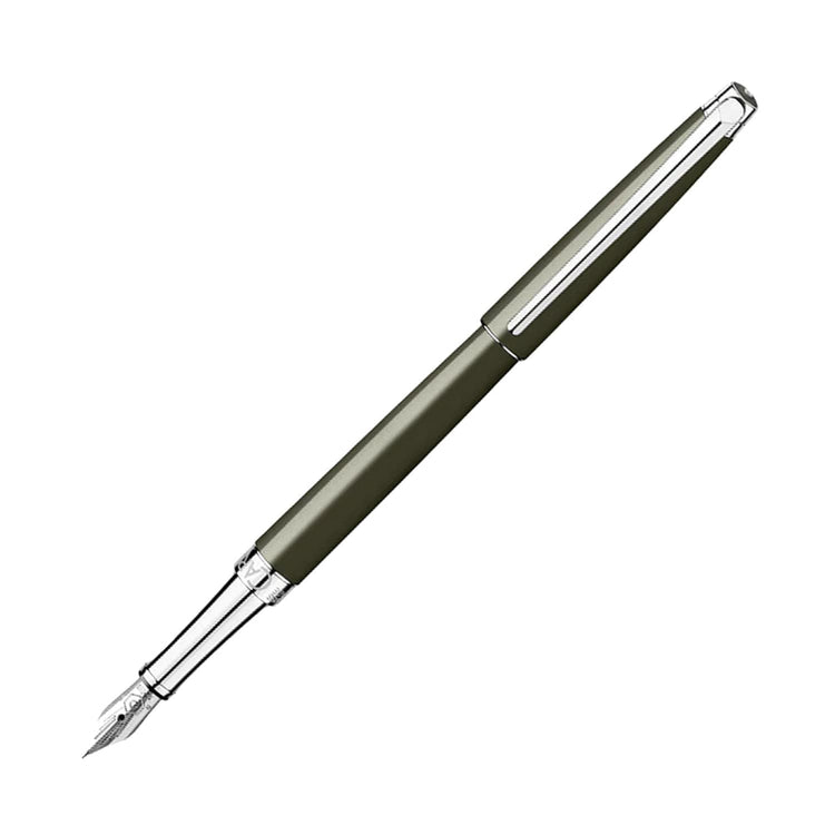 Caran d’Ache Leman Slim Fountain Pen in Terre D’ombre - 18K Gold Fountain Pen