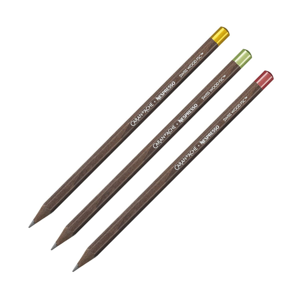 Caran d’Ache Nespresso Pencil in Swiss Wood Graphite (HB) - Set of 3 ...