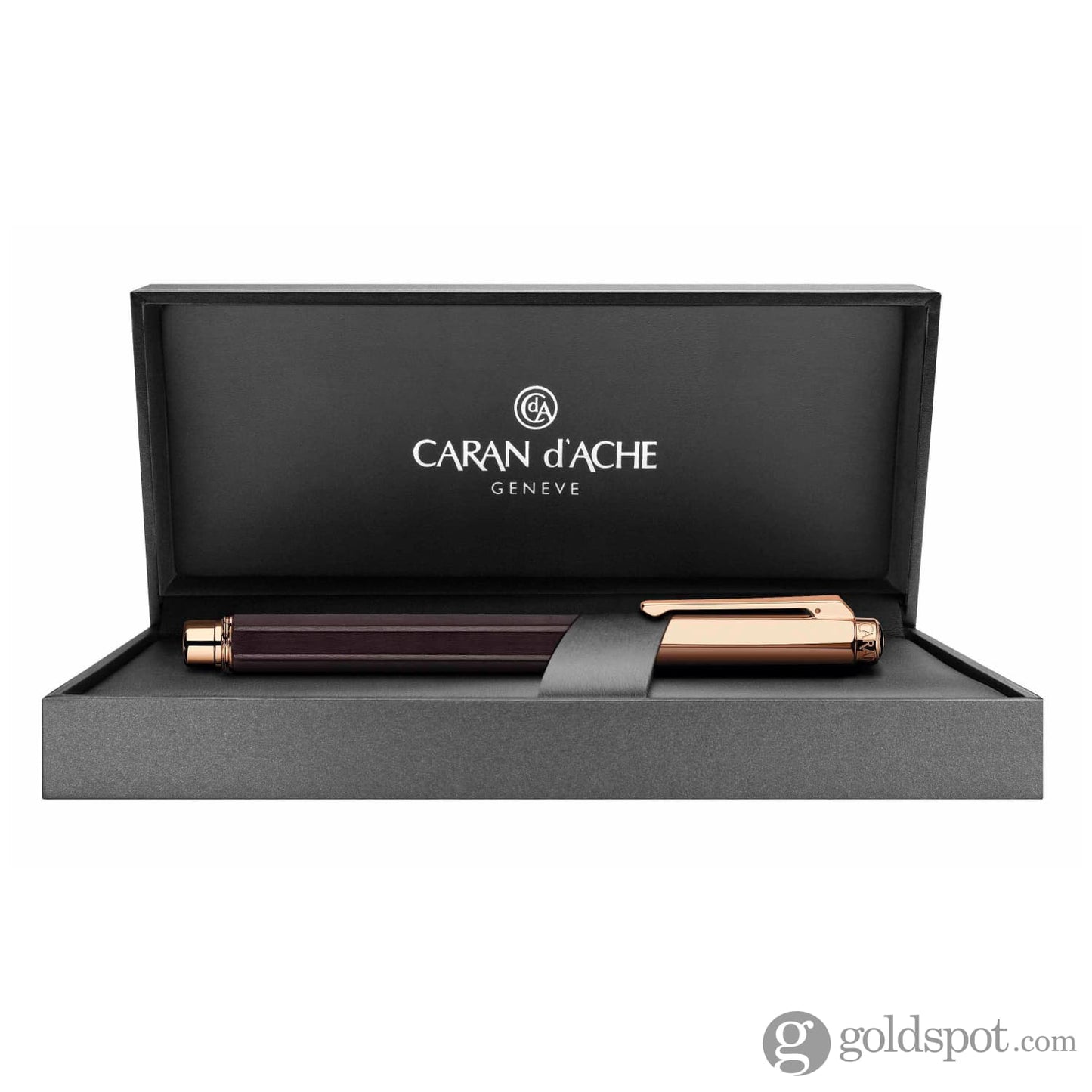 Caran Dache Varius Ebony Rollerball Pen in Rose Gold Rollerball Pen