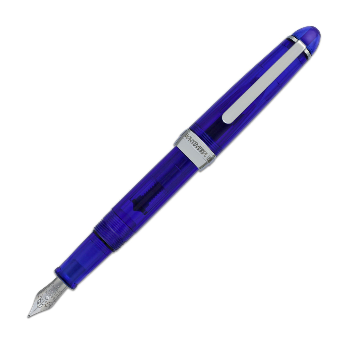 Monteverde Monza Fountain Pen in Blue - Fine Medium and Omniflex Nibs Pack of 3