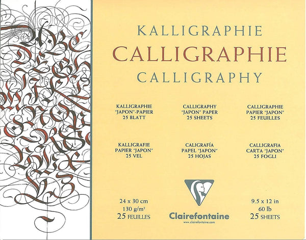 Clairefontaine Caligraphy Pad - 25 Sheets Notepad