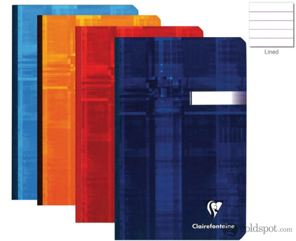Clairefontaine Clothbound French Ruled Notebook in Assorted Colors 4.25 x 6.75 in. Notebook