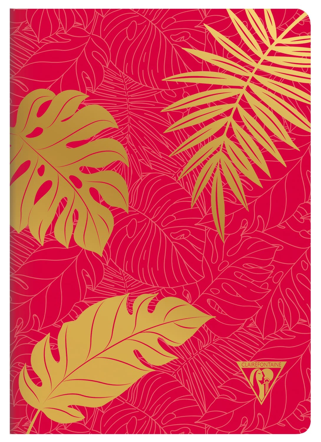 Clairefontaine Neo Deco Notebook in Madder Red Lined - 6 x 8.25 (A5) Notebook