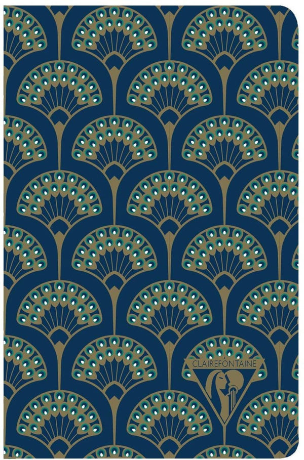 Clairefontaine Neo Deco Notebook in Peacock Lined - 5.5 x 8.25 (A5) Notebook
