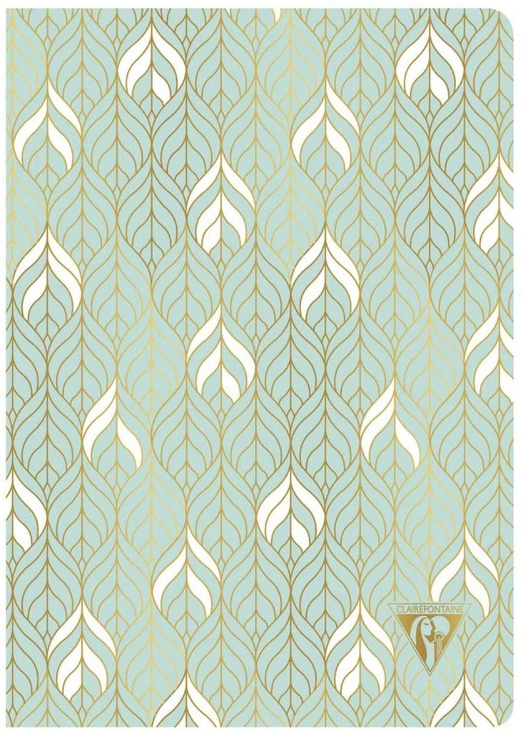 Clairefontaine Neo Deco Notebook in Sea Green Lined - 6 x 8.25 (A5) Notebook