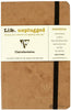 Clairefontaine Roadbook Ruled Notebook with Elastic Closure in Tan 3.5 x 5.5 in. Notebook