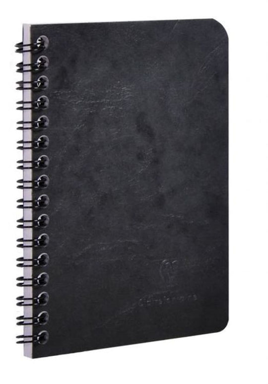 Clairefontaine Wirebound Basics Ruled Notebook in Black