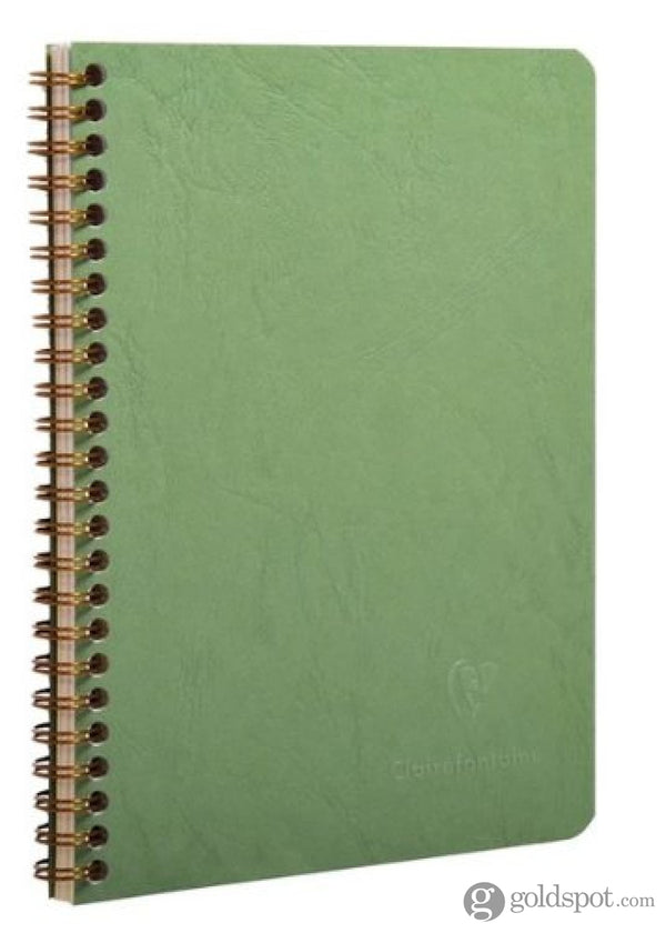 Clairefontaine Wirebound Basics Ruled Notebook in Green 8.25 x 11.75 in. Notebook