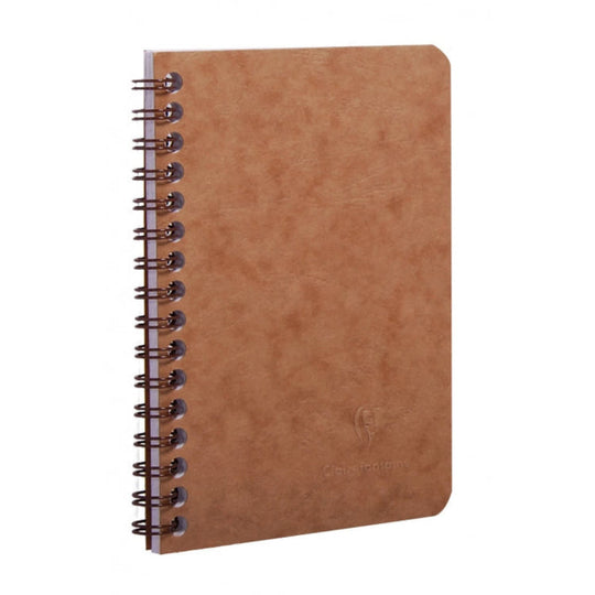 Clairefontaine Wirebound Basics Ruled Notebook in Tan