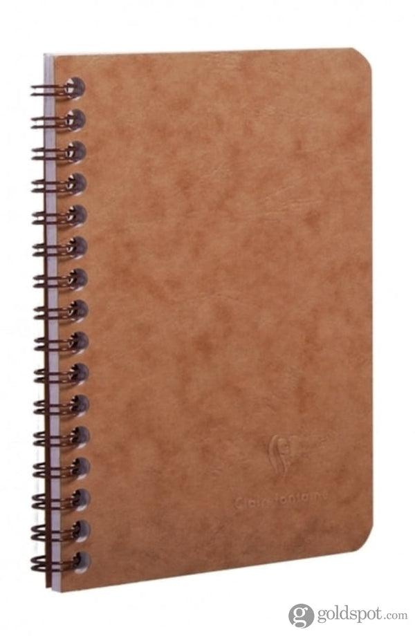Clairefontaine Wirebound Basics Ruled Notebook in Tan 3.5 x 5.5 in. Notebook
