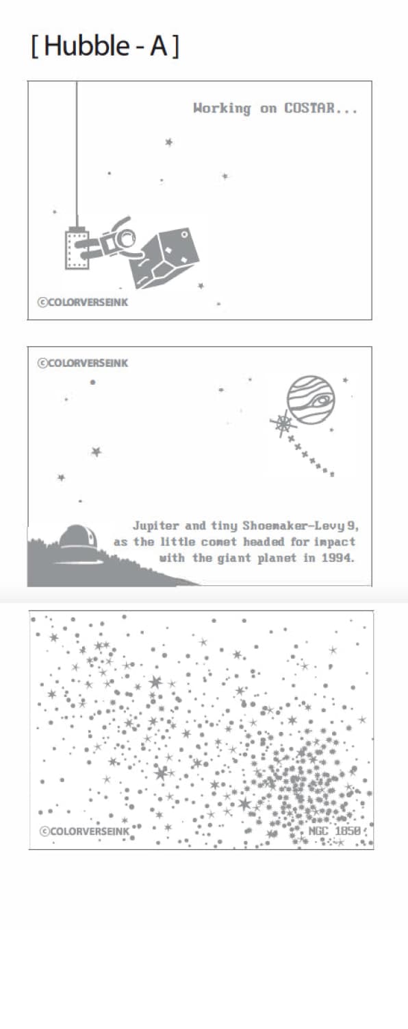 Colorverse Ink Swatch Card in Hubble-A Swatch Card