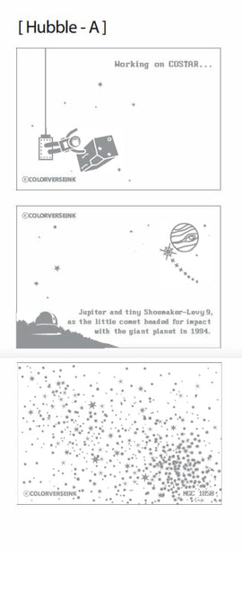 Colorverse Ink Swatch Card in Hubble-A