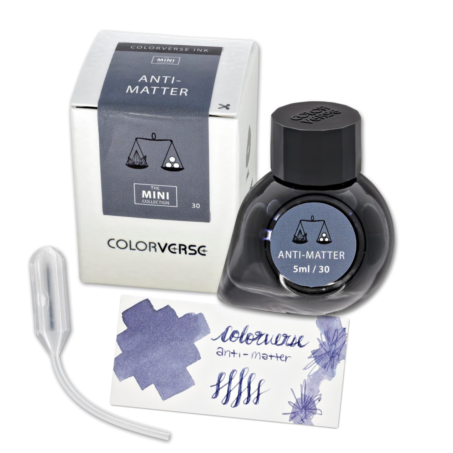 Metroverse Ink Colorverse Multiverse Mini Bottled Ink in Anti-Matter - 5mL - Goldspot Pens
