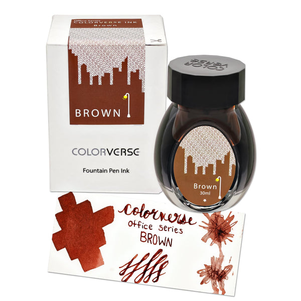 Colorverse Office Series Bottled Ink in Brown - 30mL Bottled Ink